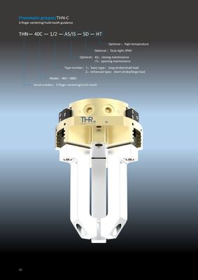 Pneumatic Gripper 3 Jaw Pneumatic Gripper Sensor Ready Yes Workpiece Handling Equipment Ideal for Robotic Assembly Lines