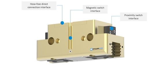 Industrial Multi-Tooth Guided Gripper with High Temperature and Sensor Interface Options