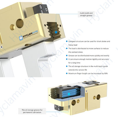 2 Jaw Pneumatic Parallel Multi-Tooth Gripper TWN/TWN-P Perfect for Handling Engine Components in Automotive Manufacturing