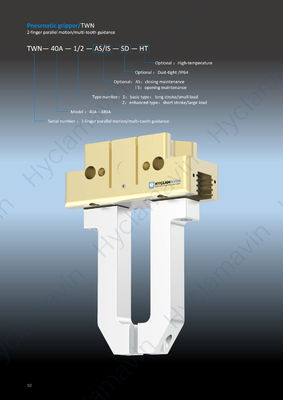 Multi Tooth 2 Jaw Parallel Gripper TWN Robot Eoat Gripper Pneumatic