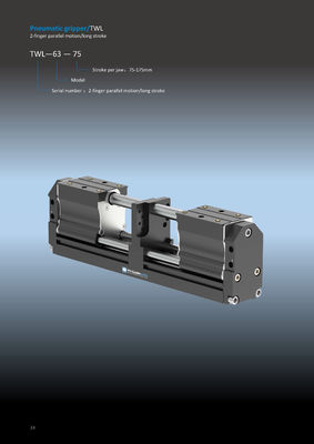 Pneumatic Parallel Long Stroke Gripper IP67 Pneumatic Grippers For Industrial Automation