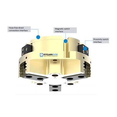 Precision Lubrication Three Jaw Gripper 200N Aluminum Alloy Robot Tooling And Grippers