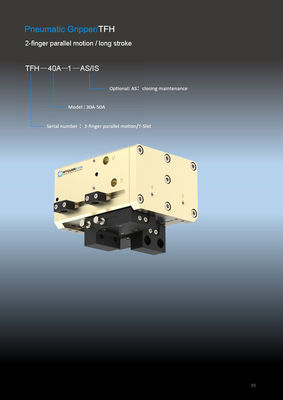 Parallel Pneumatic Shaft Gripper TFH Two Jaw Gripper High Force